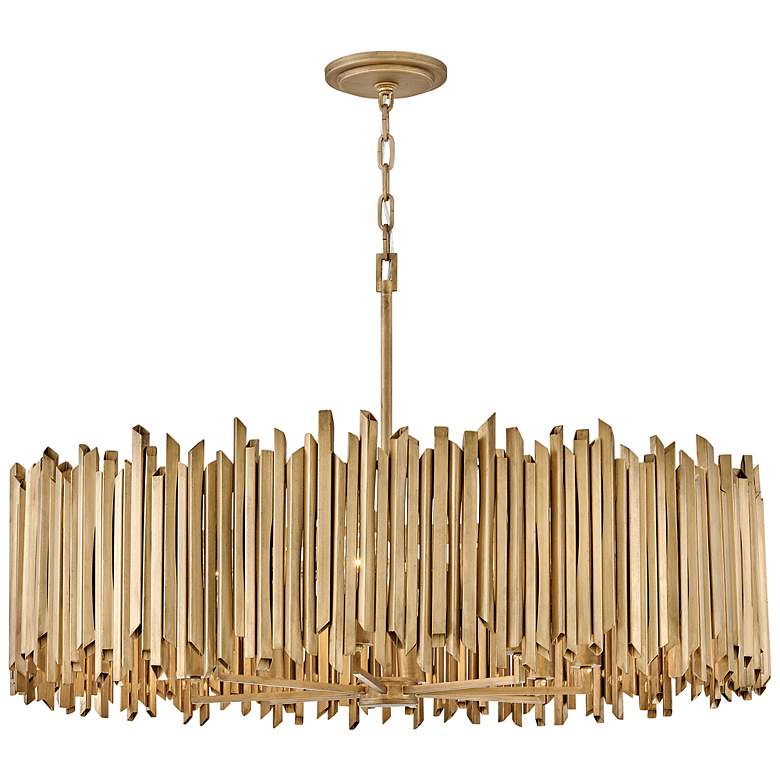 Image 7 Hinkley - Chandelier Roca Medium Single Tier Pendant- Burnished Gold more views