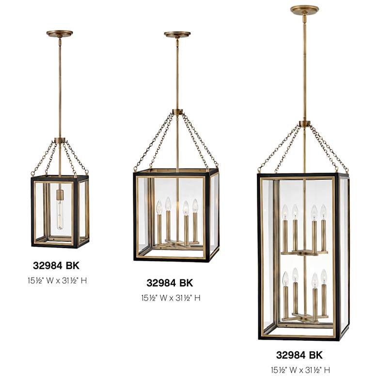 Image 3 Hinkley Chandelier Shaw Medium Multi Tier Pendant 15.5" Black more views
