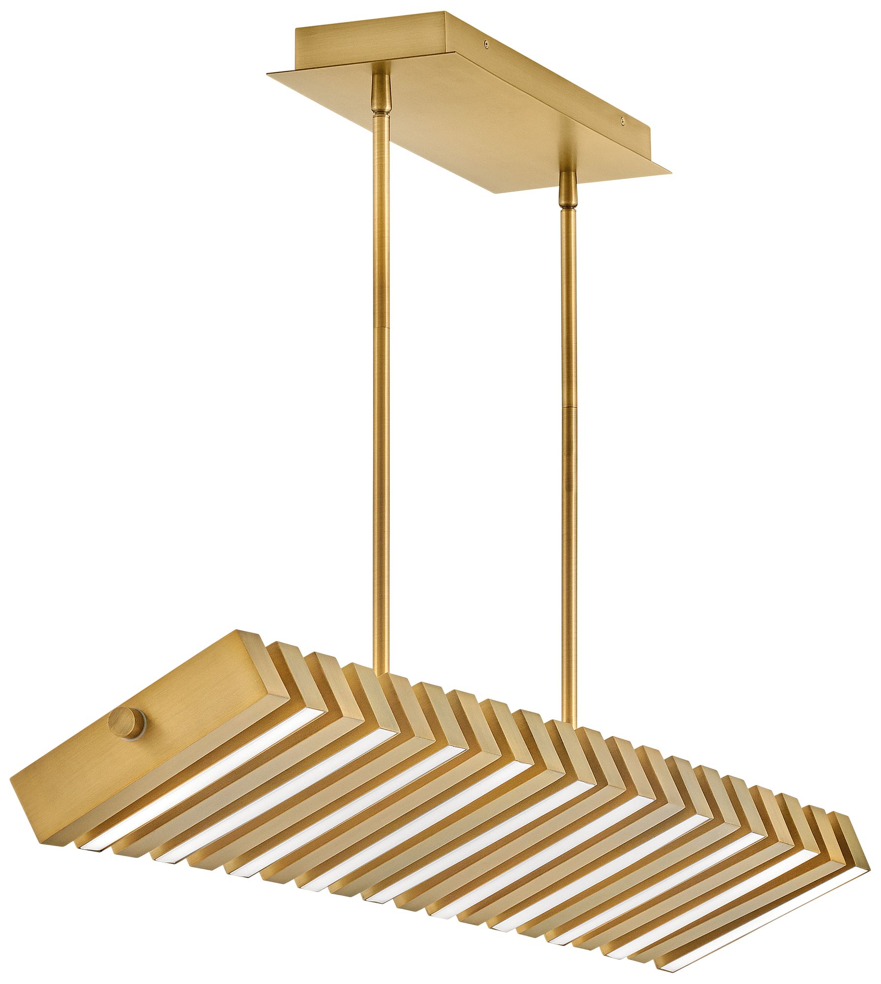 Hinkley - Chandelier Stitch LED Linear- Lacquered Brass