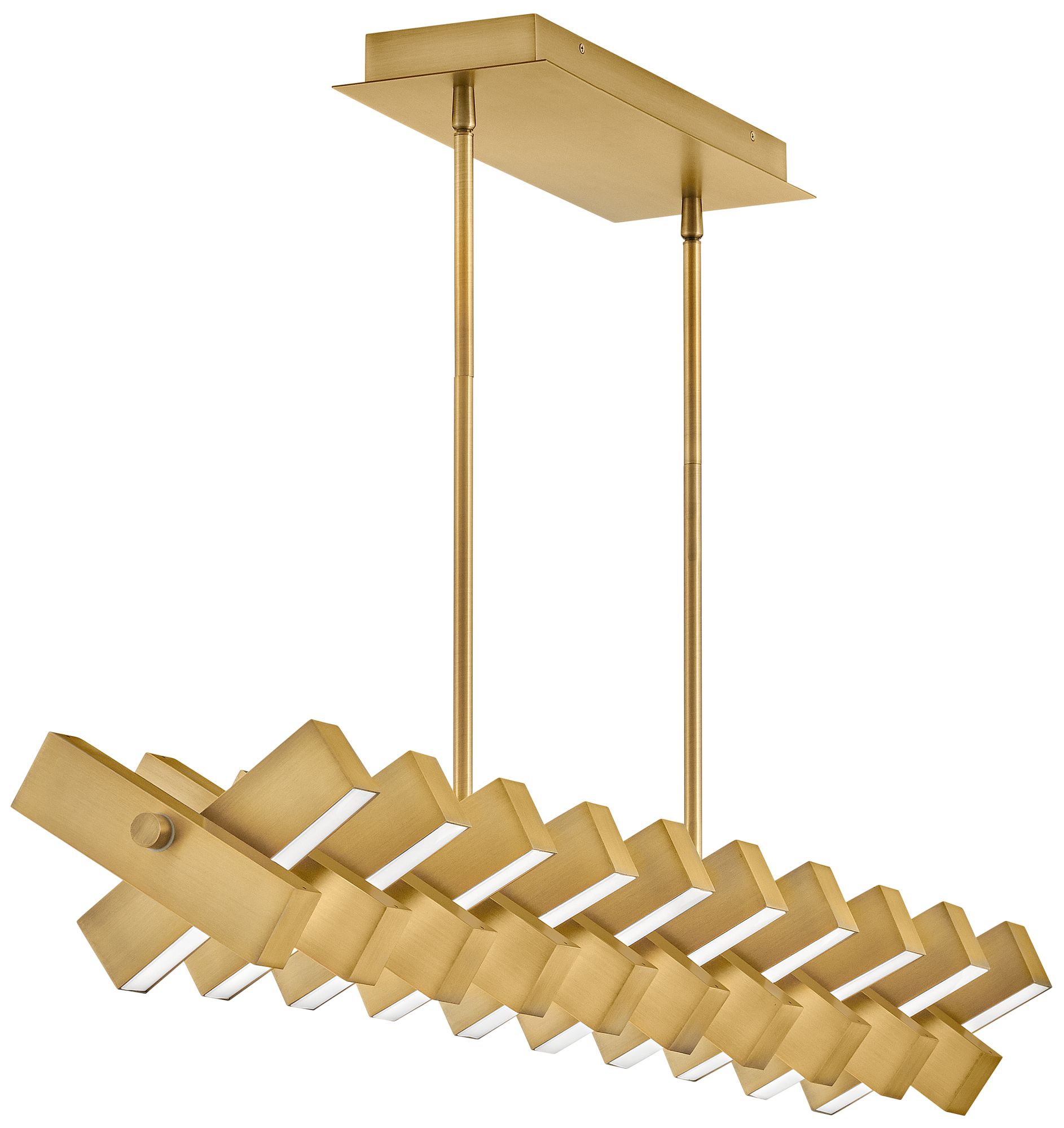 Hinkley - Chandelier Stitch LED Linear- Lacquered Brass