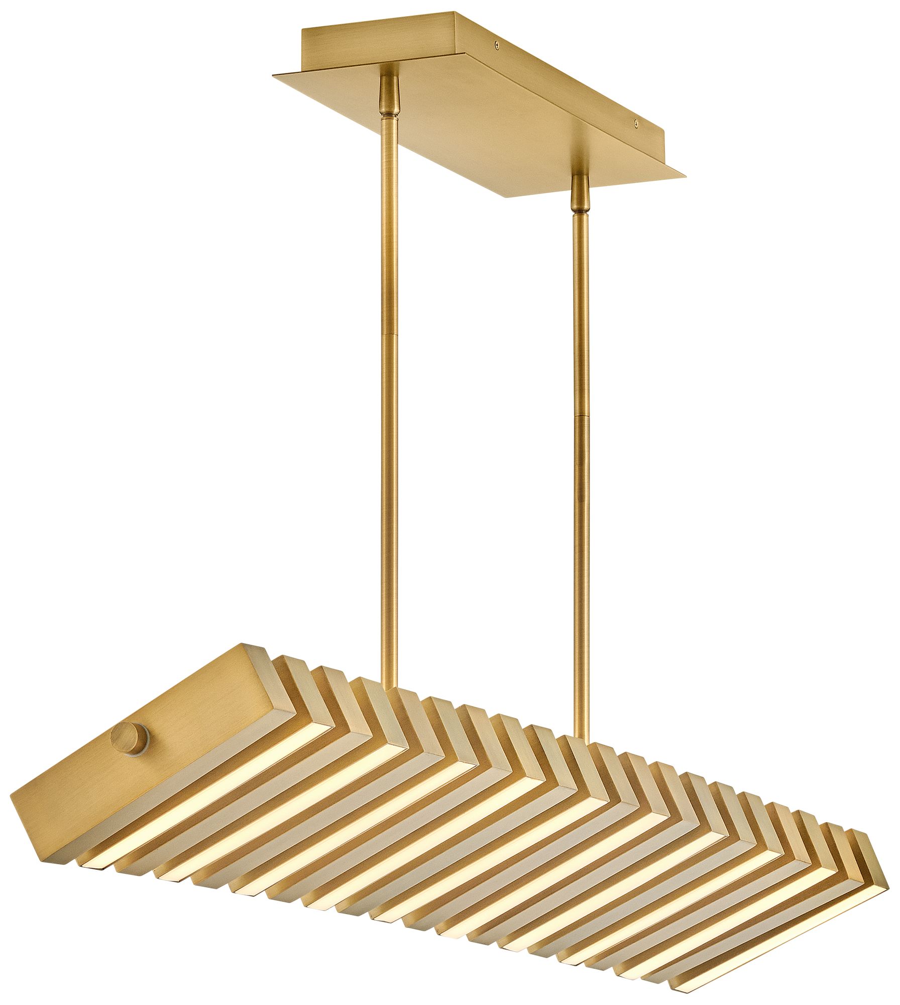 Hinkley - Chandelier Stitch LED Linear- Lacquered Brass