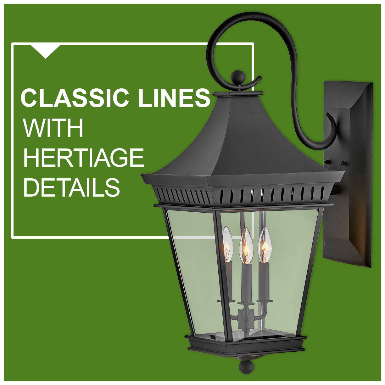Hinkley Chapel Hill 30" High Museum Black 3-Light Outdoor Wall Light