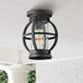 Hinkley Chatham 8 1/4" Wide Museum Black Outdoor Ceiling Light