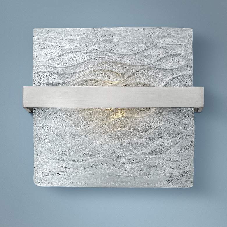 Image 1 Hinkley Chloe 8 1/2" Wide Brushed Nickel Bath Light
