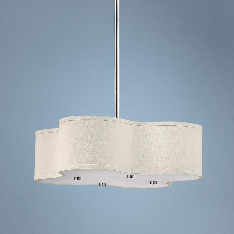 Image 1 Hinkley Cirrus Collection 20 inch Wide Nickel Pendant Light