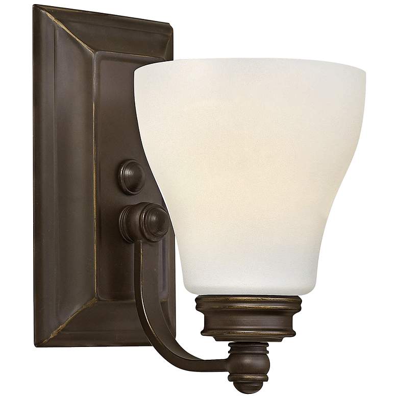Image 1 Hinkley Claire 9 1/4 inch High Oil-Rubbed Bronze Wall Sconce