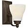 Hinkley Claire 9 1/4" High Oil-Rubbed Bronze Wall Sconce