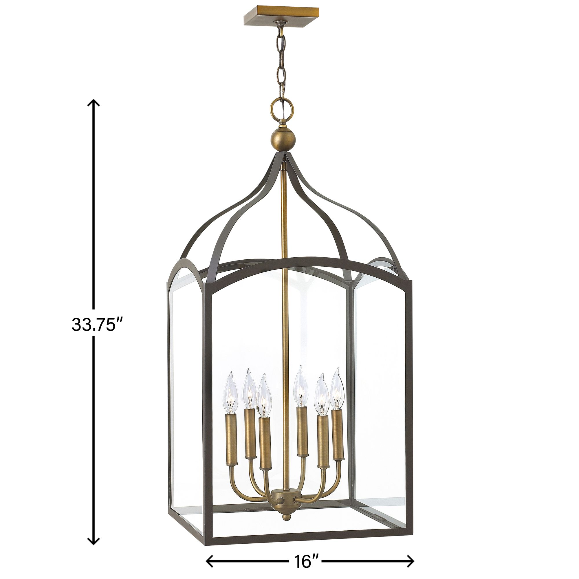 Hinkley Clarendon 16" Wide Bronze Pendant Light