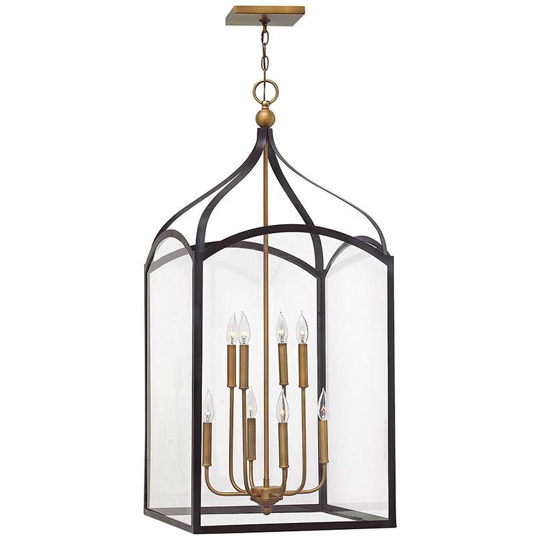 Image 2 Hinkley Clarendon 20" Wide Clear Glass and Bronze Foyer Pendant