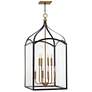 2_Hinkley Clarendon 20" Wide Clear Glass and Bronze Foyer Pendant