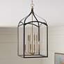 1_Hinkley Clarendon 20" Wide Clear Glass and Bronze Foyer Pendant