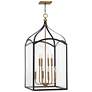 3_Hinkley Clarendon 20" Wide Clear Glass and Bronze Foyer Pendant more views