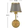 3_Hinkley Clarke 15 3/4" High Lacquered Dark Brass Wall Sconce more views
