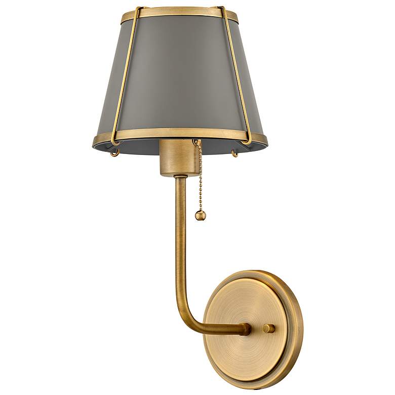 Image 5 Hinkley Clarke 15 3/4" High Lacquered Dark Brass Wall Sconce more views