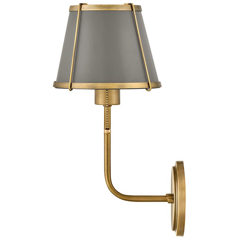 Image 6 Hinkley Clarke 15 3/4" High Lacquered Dark Brass Wall Sconce more views