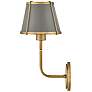 6_Hinkley Clarke 15 3/4" High Lacquered Dark Brass Wall Sconce more views