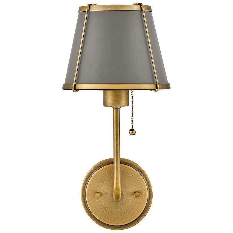 Image 7 Hinkley Clarke 15 3/4" High Lacquered Dark Brass Wall Sconce more views