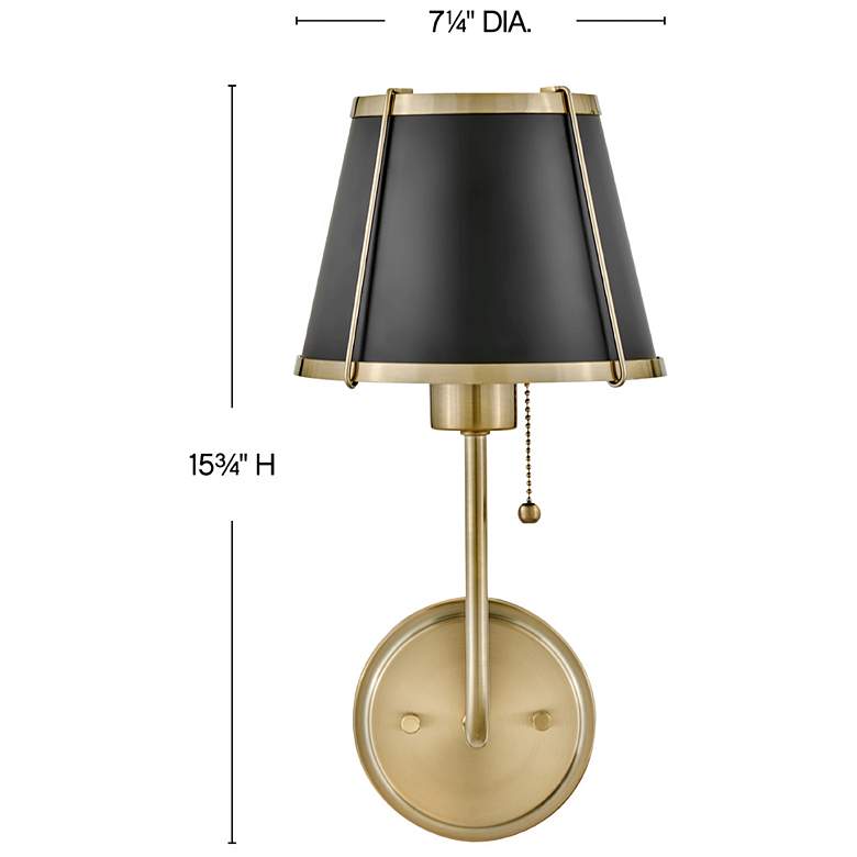 Image 3 Hinkley Clarke 15 3/4" High Warm Brass Wall Sconce more views