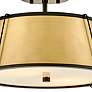 Thumbnail2 of Hinkley Clarke 15" Wide Black Brass Metal Ceiling Light more views