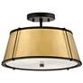 Thumbnail4 of Hinkley Clarke 15" Wide Black Brass Metal Ceiling Light more views