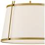 7_Hinkley Clarke 16 1/4" Dark Brass White Linen Shade Pendant Light more views