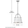 3_Hinkley Clarke 16 1/4"W Polished Nickel Drum Pendant Light more views