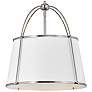 5_Hinkley Clarke 16 1/4"W Polished Nickel Drum Pendant Light more views