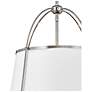 6_Hinkley Clarke 16 1/4"W Polished Nickel Drum Pendant Light more views