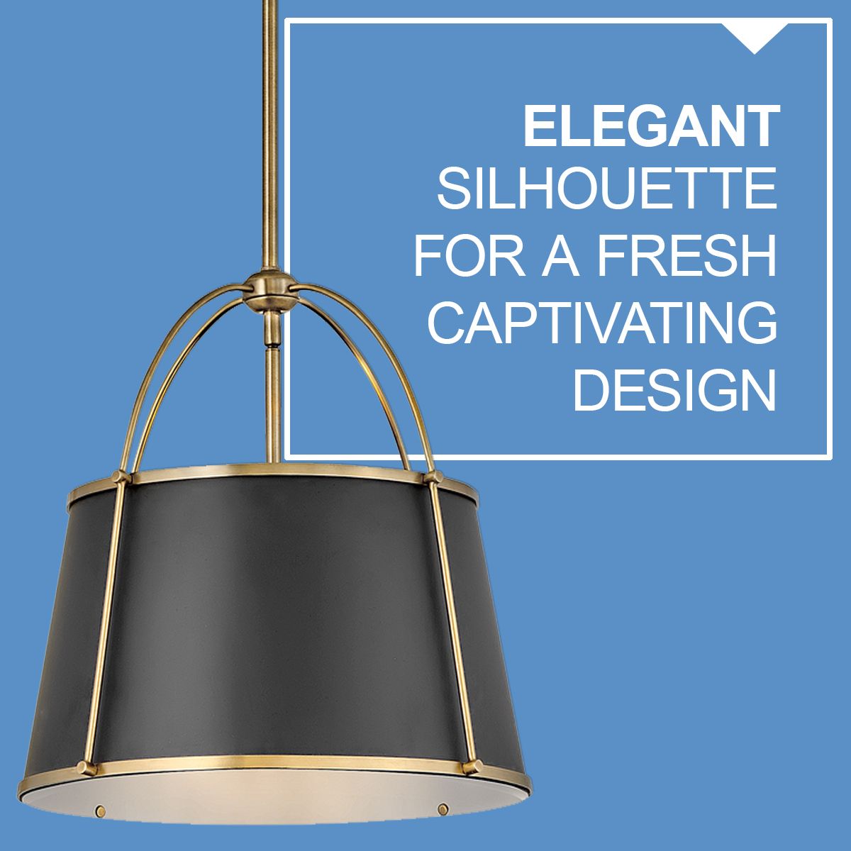 Image 5 Hinkley Clarke 24 1/2" Wide Warm Brass and Black Pendant Light more views