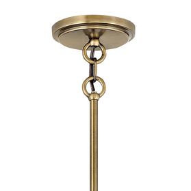 Hinkley Clarke 24 1/2" Wide Warm Brass and Black Pendant Light