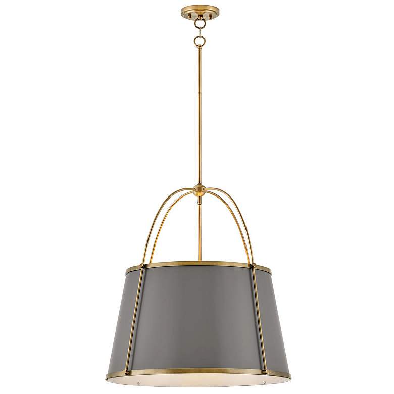 Image 1 Hinkley Clarke 24 1/2 inch Wide Warm Brass Pendant Light