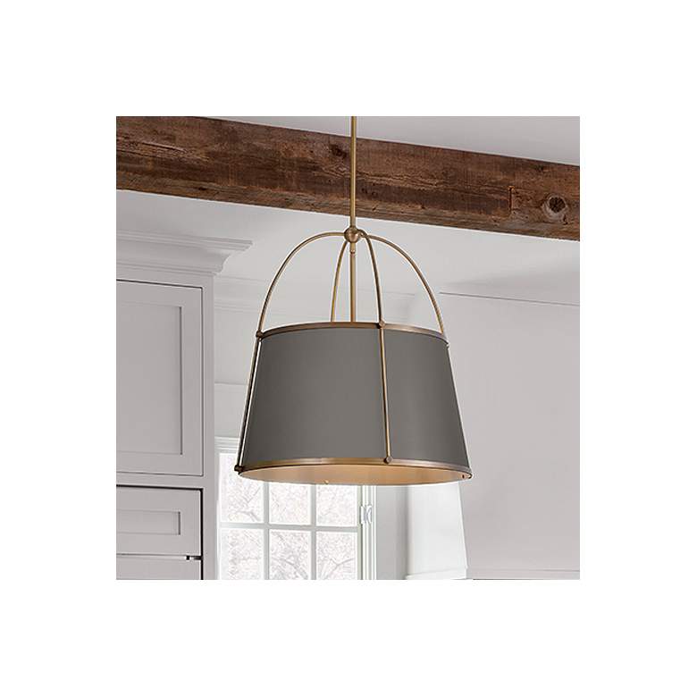 Image 1 Hinkley Clarke 24 1/2" Wide Warm Brass Pendant Light