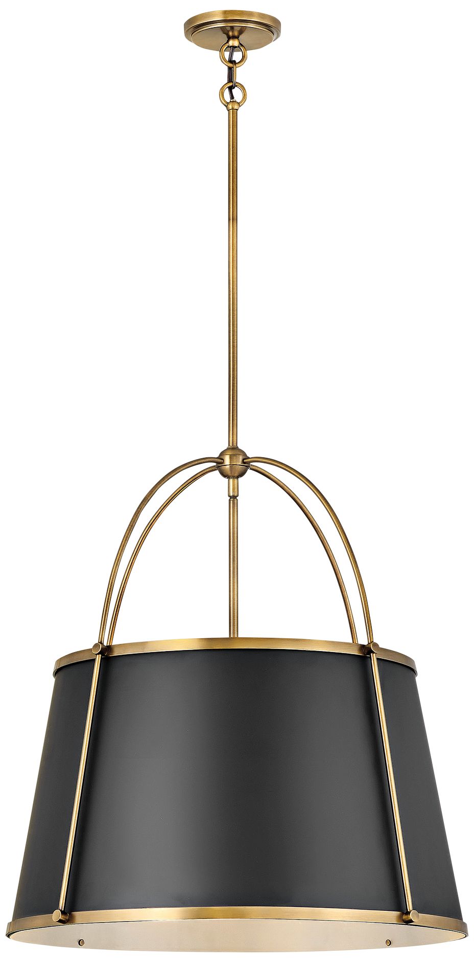 black brass pendant light