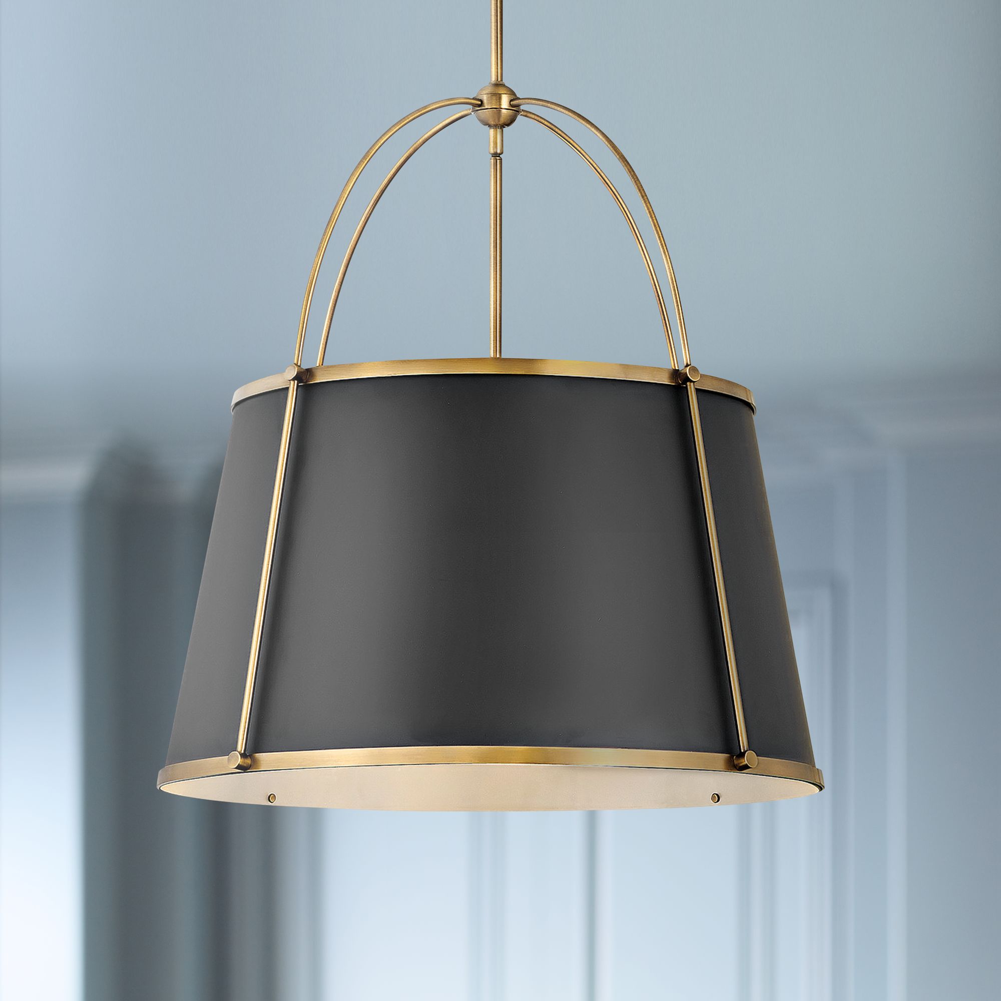 warm brass pendant light