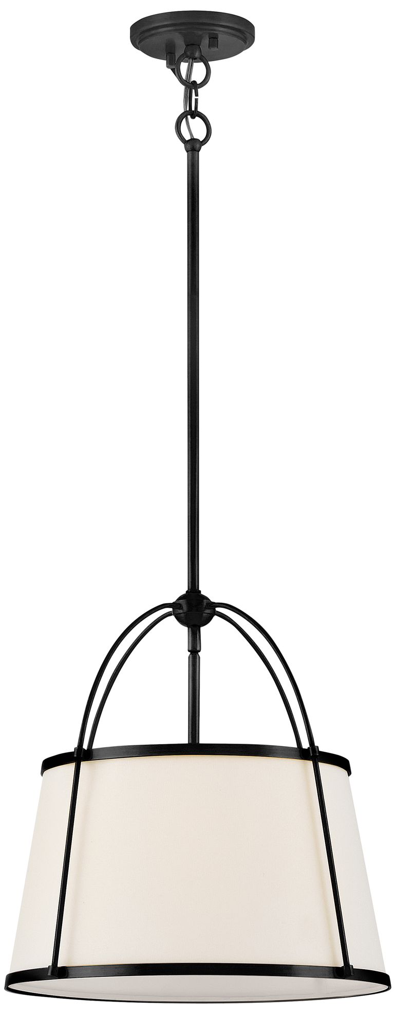 Image 2 Hinkley Clarke Large Drum Pendant 16" Black more views