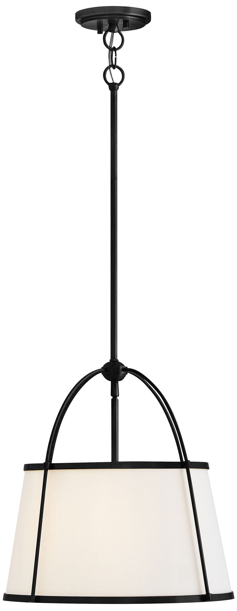 Image 3 Hinkley Clarke Large Drum Pendant 16" Black more views