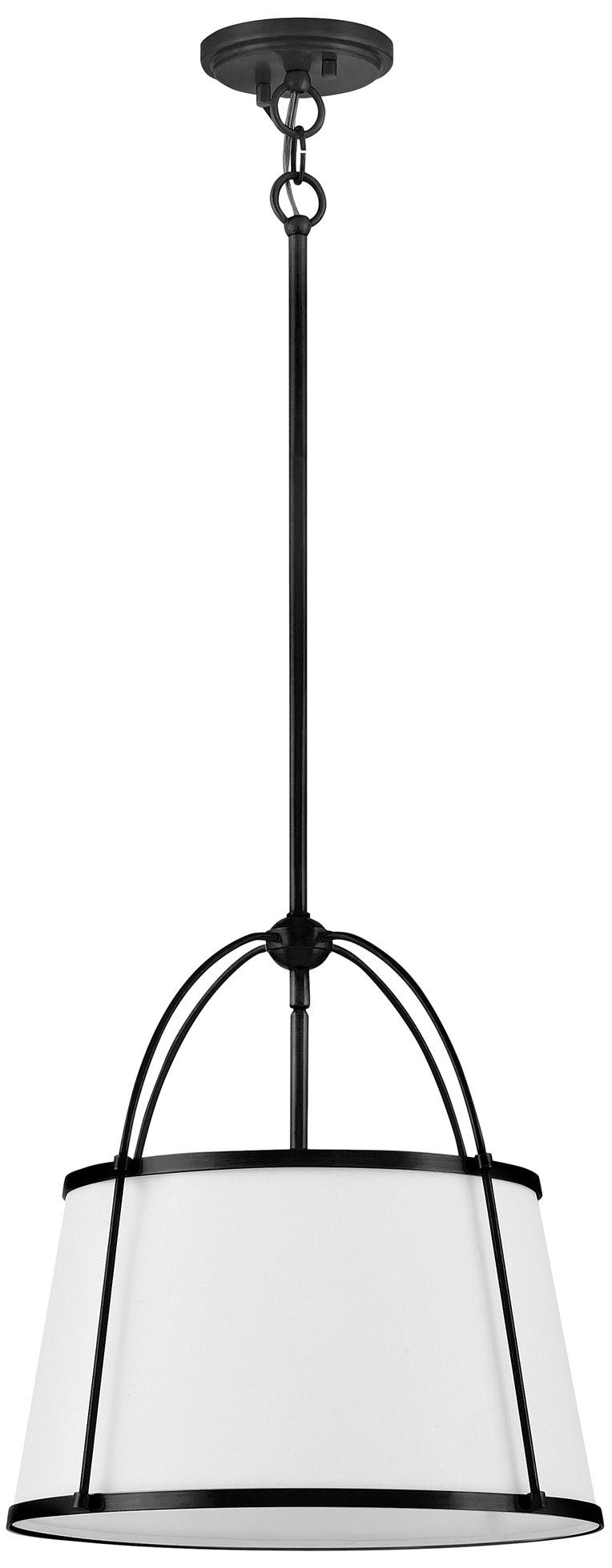 Image 4 Hinkley Clarke Large Drum Pendant 16" Black more views