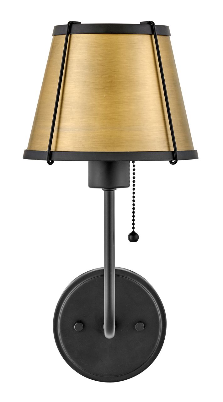 Image 7 Hinkley Clarke Medium Single Light Sconce 15.75" Black more views