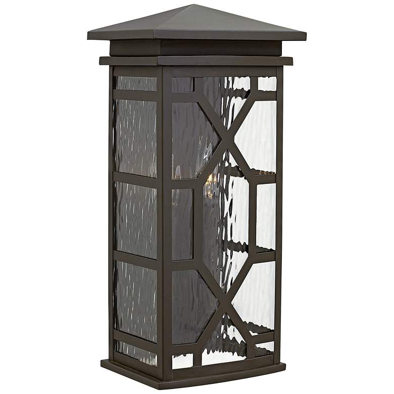 Image 1 Hinkley Clayton 18 1/2 inch High Oil-Rubbed Bronze Outdoor Wall Light