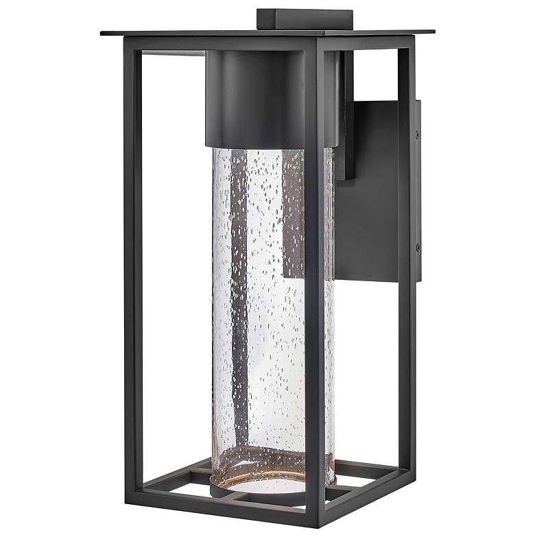 Image 1 Hinkley Coen 16" High Black LED Outdoor Lantern Wall Light