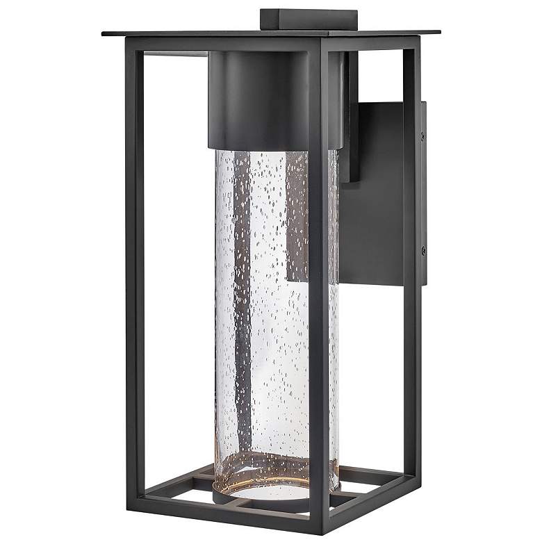 Image 1 Hinkley Coen 16 inch High Black LED Outdoor Lantern Wall Light