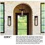 5_Hinkley Coen 16" High Black LED Outdoor Lantern Wall Light more views