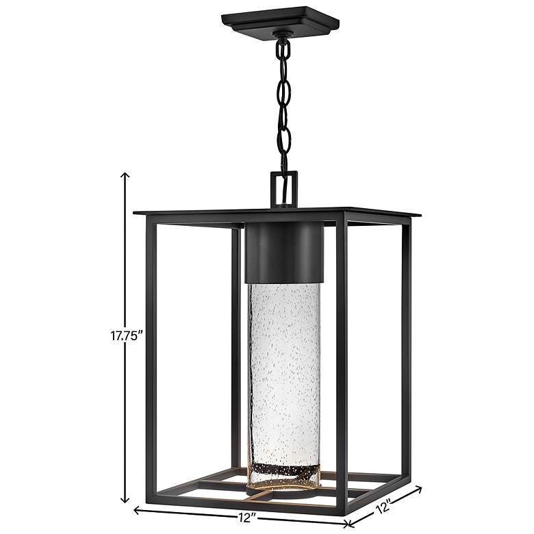 Image 6 Hinkley Coen 17 3/4" High Black LED Outdoor Hanging Light more views