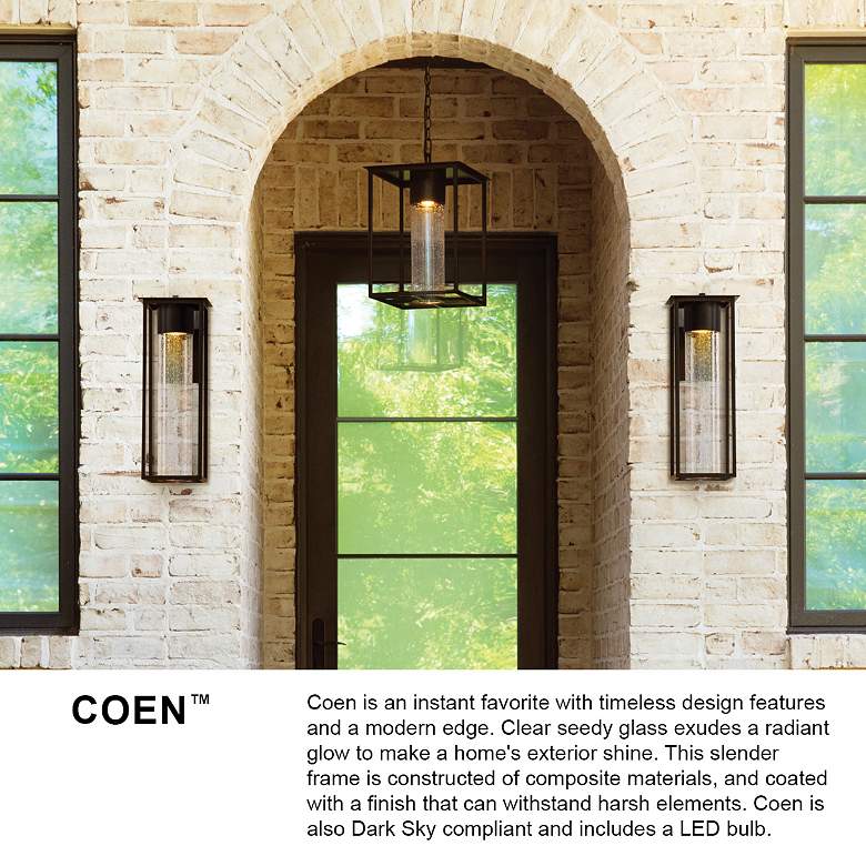 Image 5 Hinkley Coen 21 1/2" High Oil-Rubbed Bronze LED Outdoor Wall Light more views