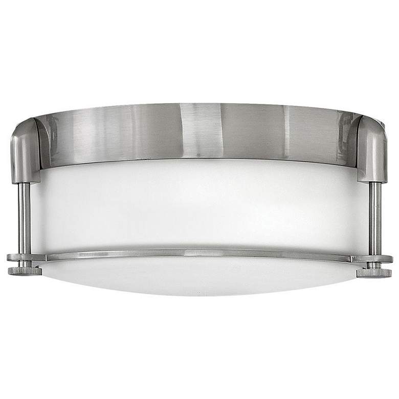 Image 1 Hinkley Colbin 12 1/2" Wide Brushed Nickel Ceiling Light