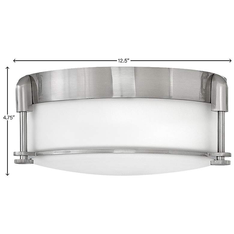 Image 3 Hinkley Colbin 12 1/2" Wide Brushed Nickel Ceiling Light more views