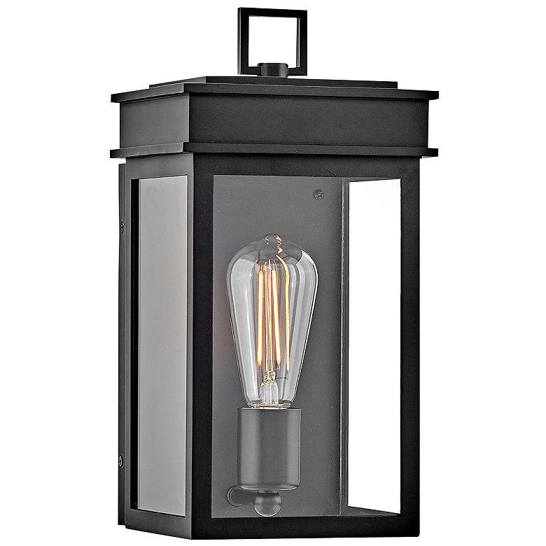 Image 1 Hinkley Cole 13" High Black Outdoor Wall Light