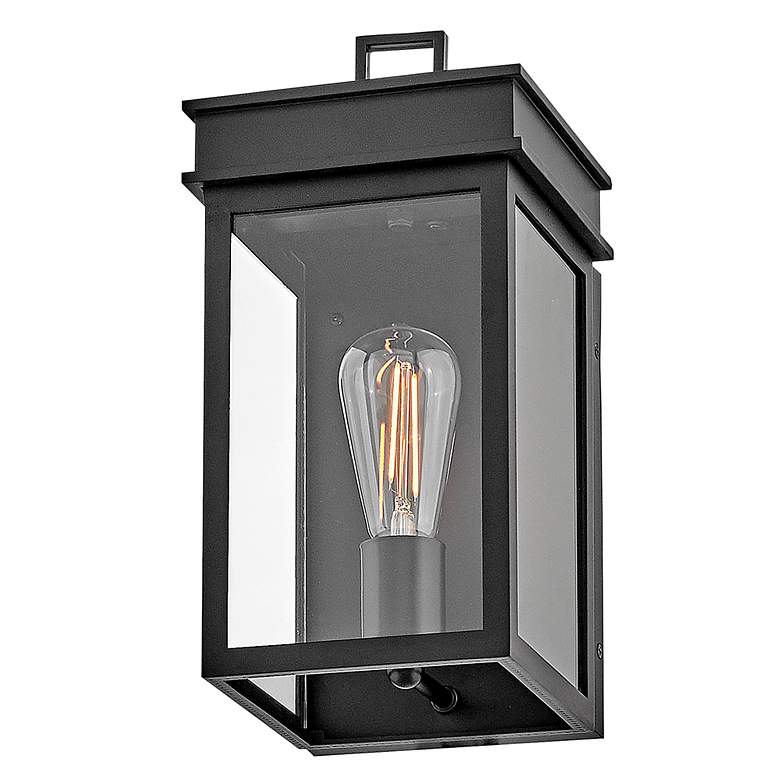 Image 4 Hinkley Cole 13" High Black Outdoor Wall Light more views