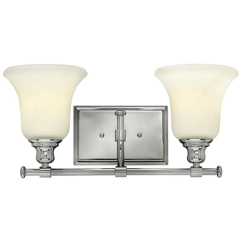 Image 1 Hinkley Colette 16 3/4 inch Wide Chrome 2-Light Bath Light