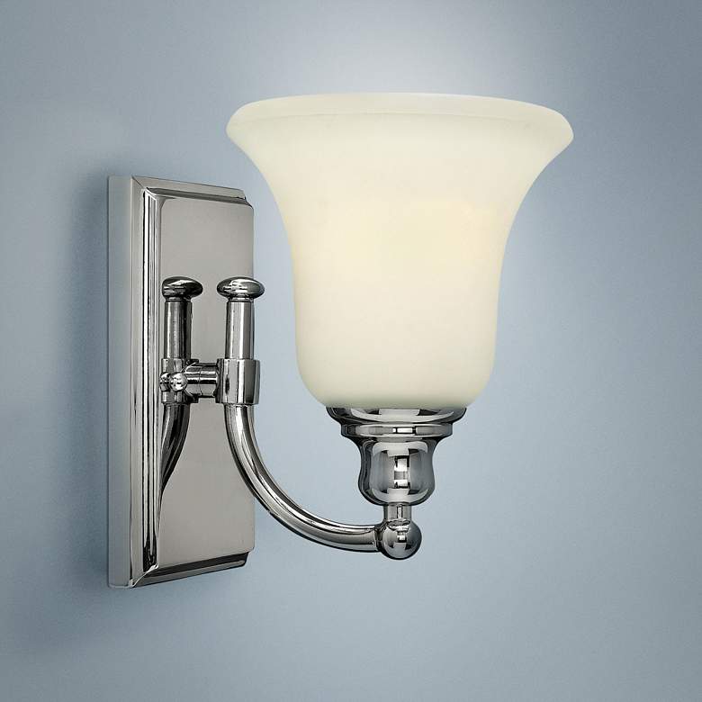 Image 1 Hinkley Colette 8 1/4 inch High Chrome Wall Sconce